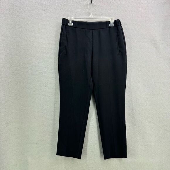 Aritzia Wilfred Crepe Darontal Pull On Pant Cropped Trousers Black Size 2 - Picture 2 of 13